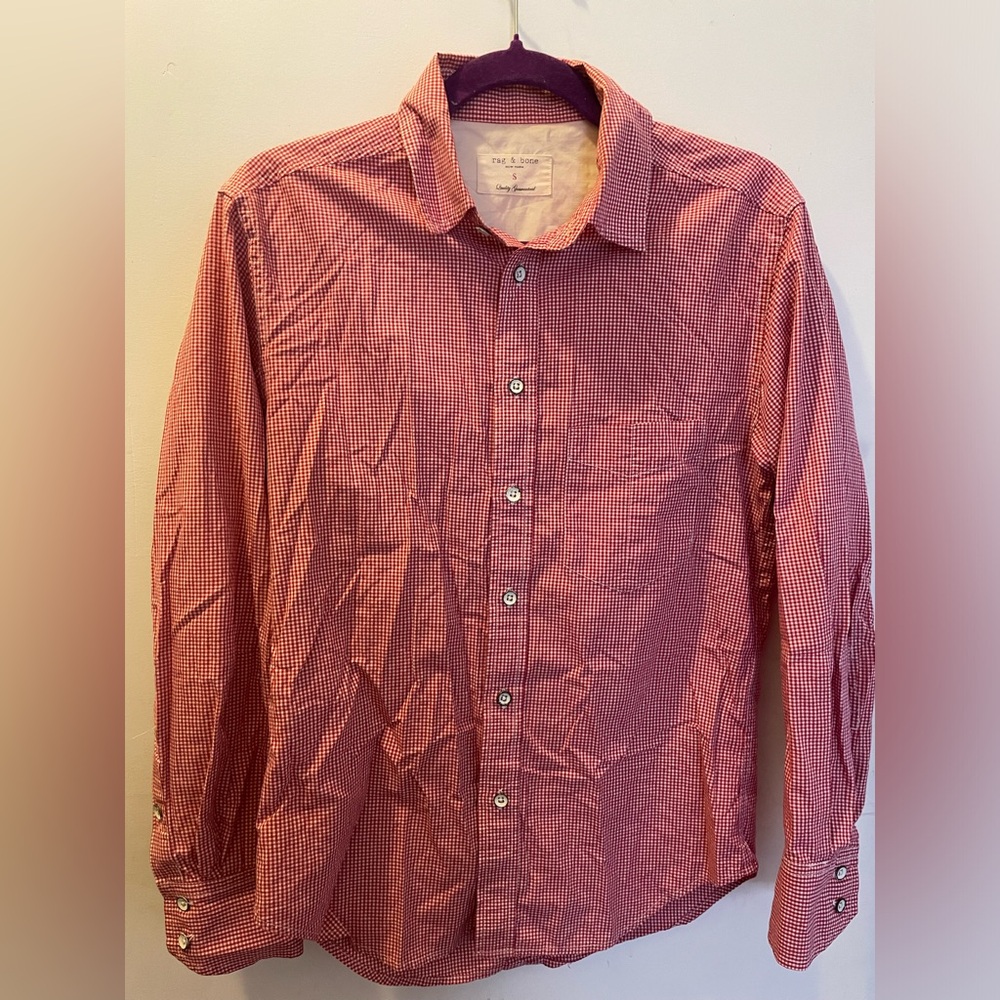 Rag & Bone Red Gingham Button Down - image 2